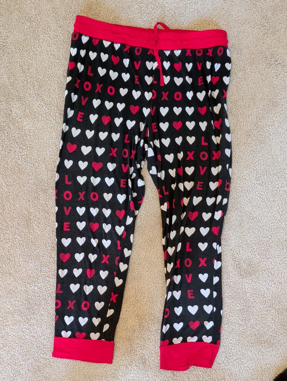 Little Sleepies Black XOXO Women's Pajama Pants